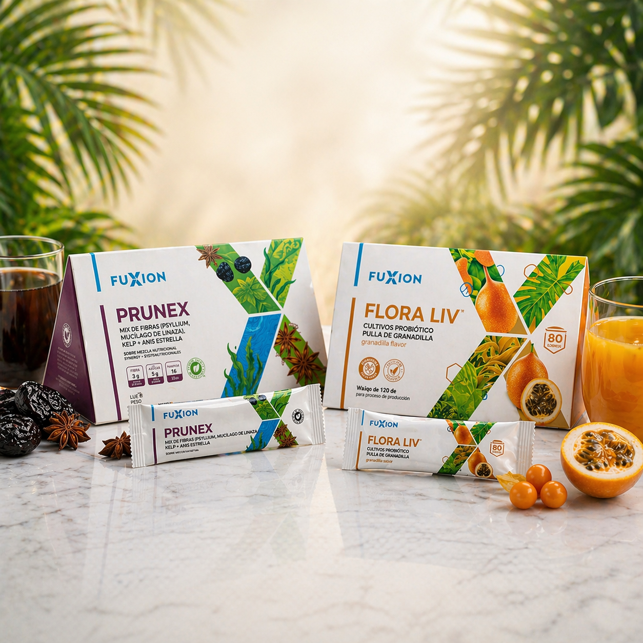 Kit Inicio Salud Digestivo - Flora Liv + Prunex + Envio USA
